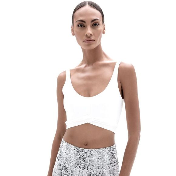 ONA by Yoon Chung the Back Rib Tank in White - Picture 2 of 13